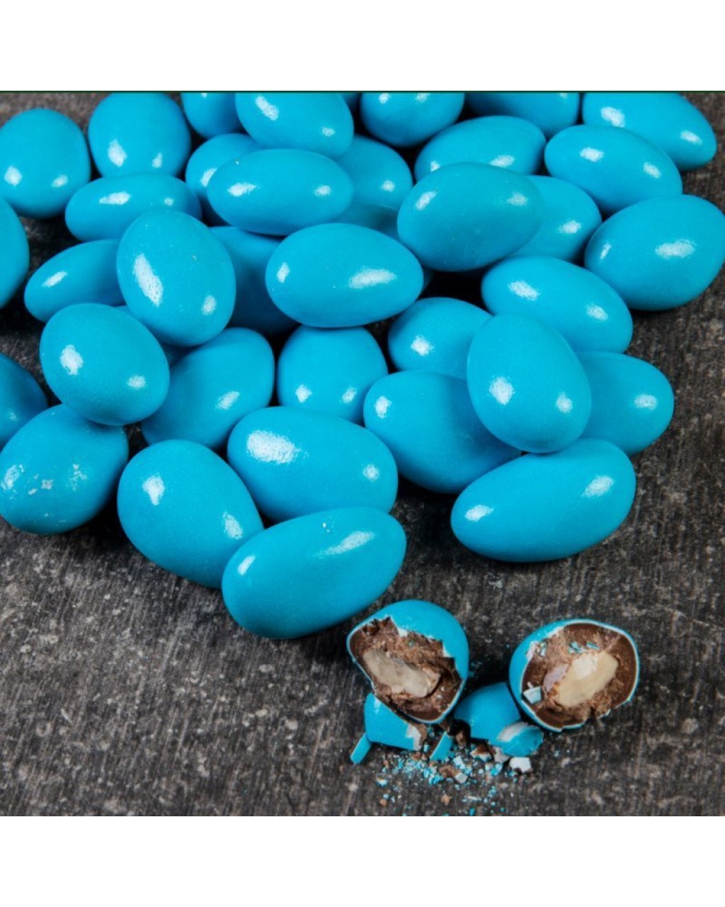 ÇİKOLATALI MAVİ BADEM DRAJE 1 KG 